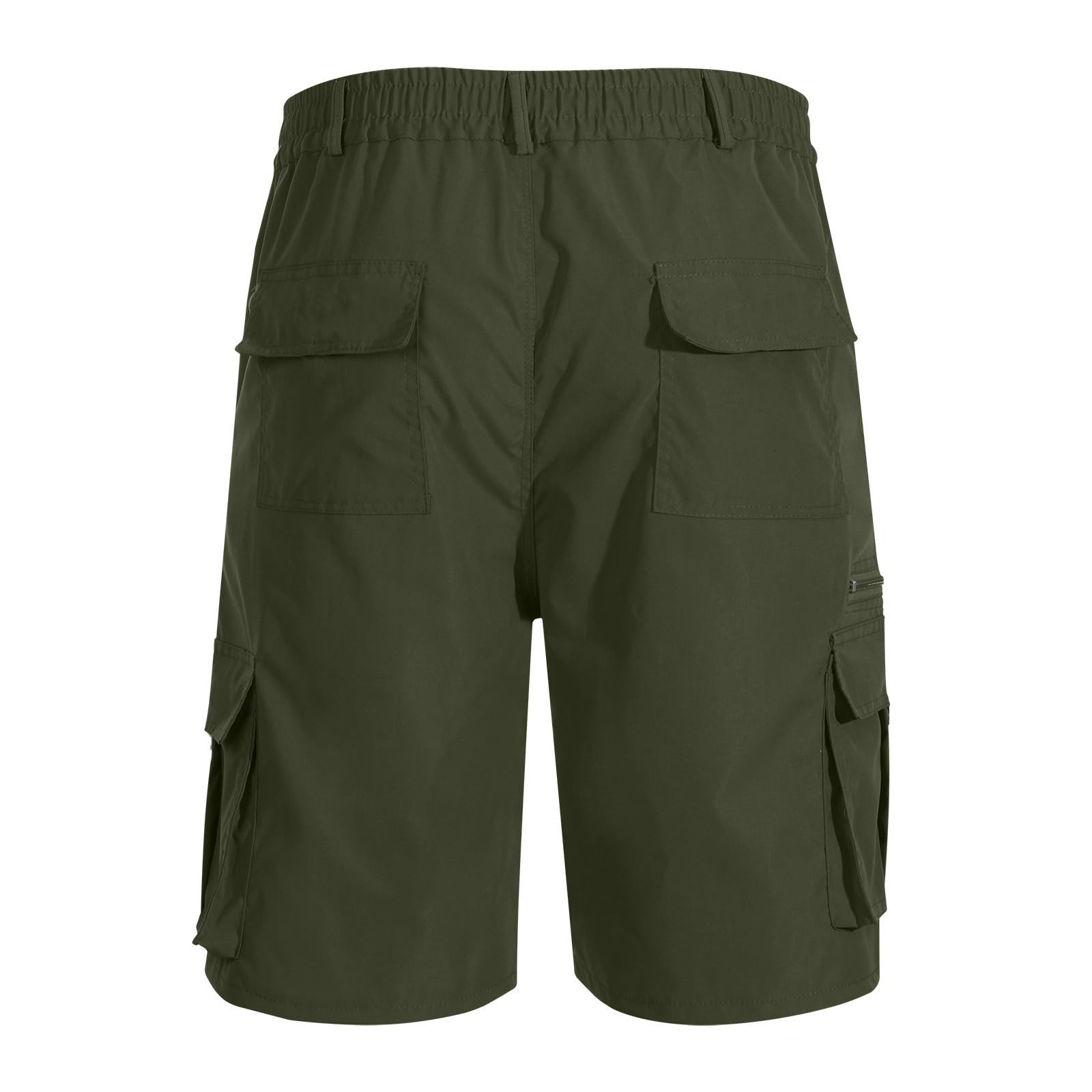 SMIDOW Cargo Shorts for Men - Big and Tall Casual Summer Elastic Waist Outdoor Work Hiking Cargo Short Pants with Pockets