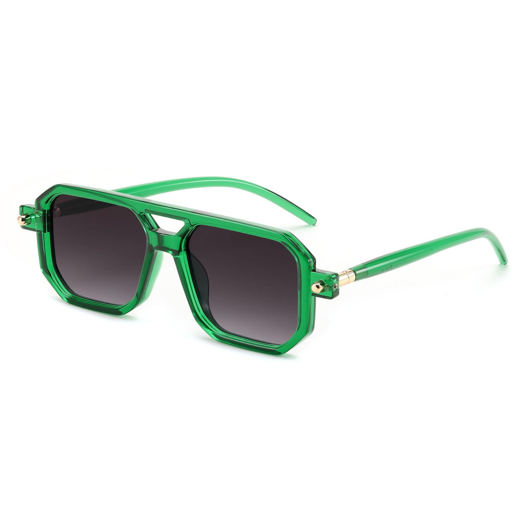 FEISEDY Vintage Square 70s Flat Aviator Sunglasses Women Men Classic Retro Stylish Frame UV400 Sunglasses B2622