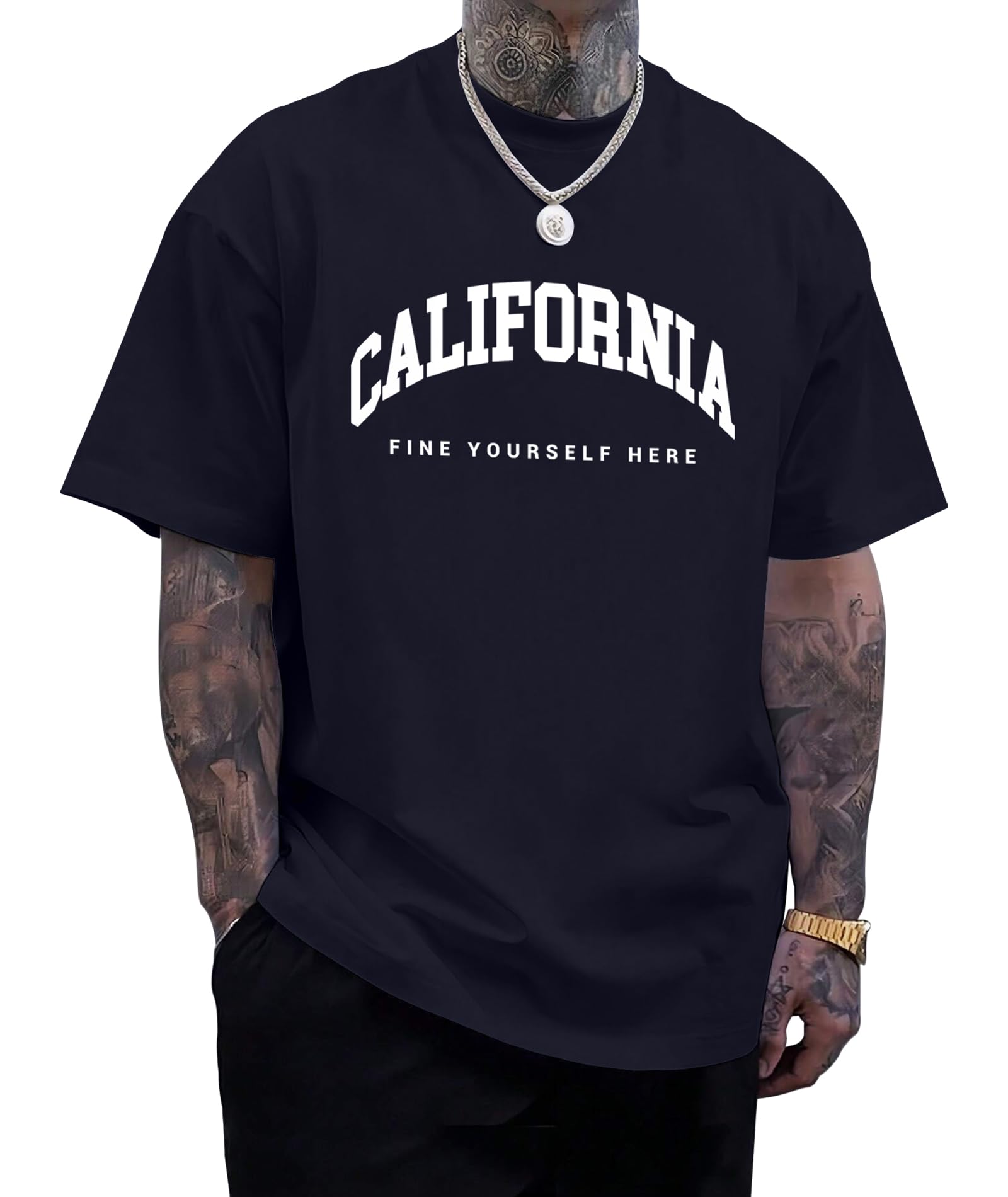 KESIHAN Mens Graphic T Shirts Mens Summer Shirts Round Neck Regular Short Sleeve Casual Vintage Tees