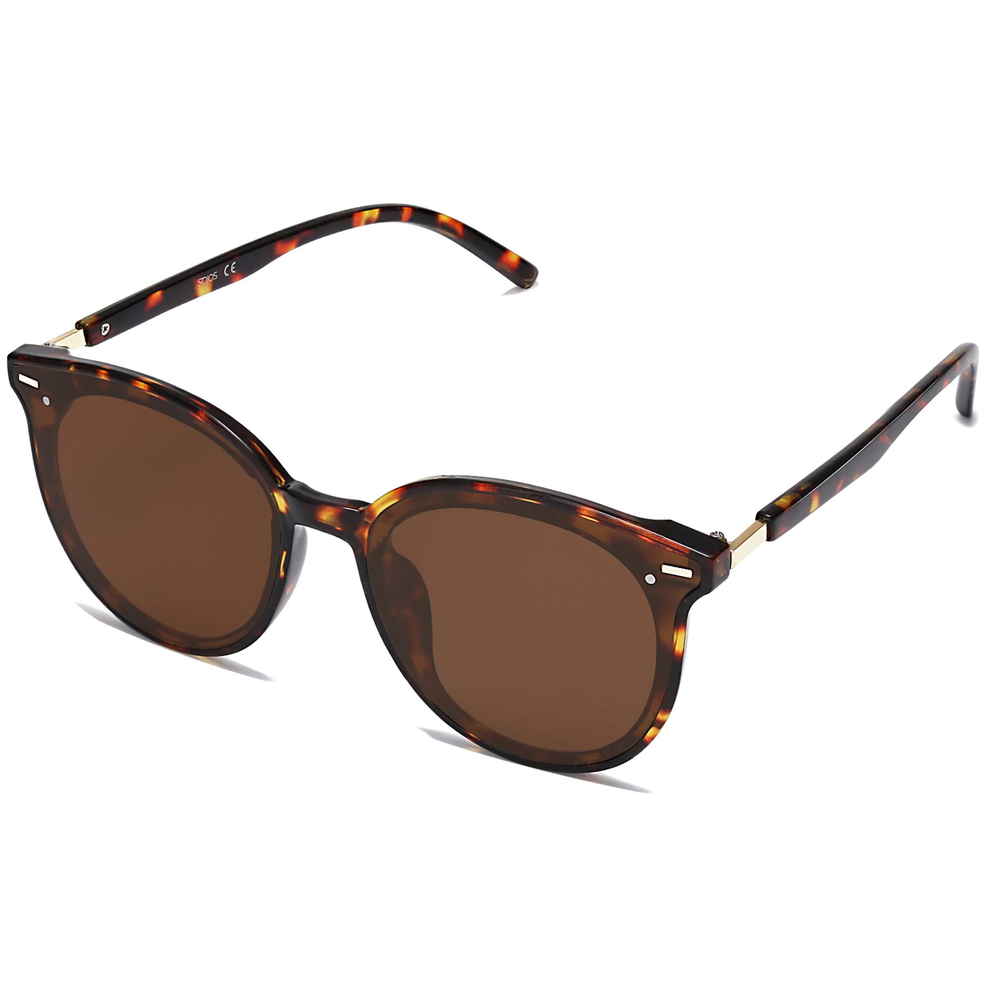SOJOS Sunglasses Womens Trendy 2025 Classic Round Retro Vintage Shades Large Frame Sunnies SJ2067
