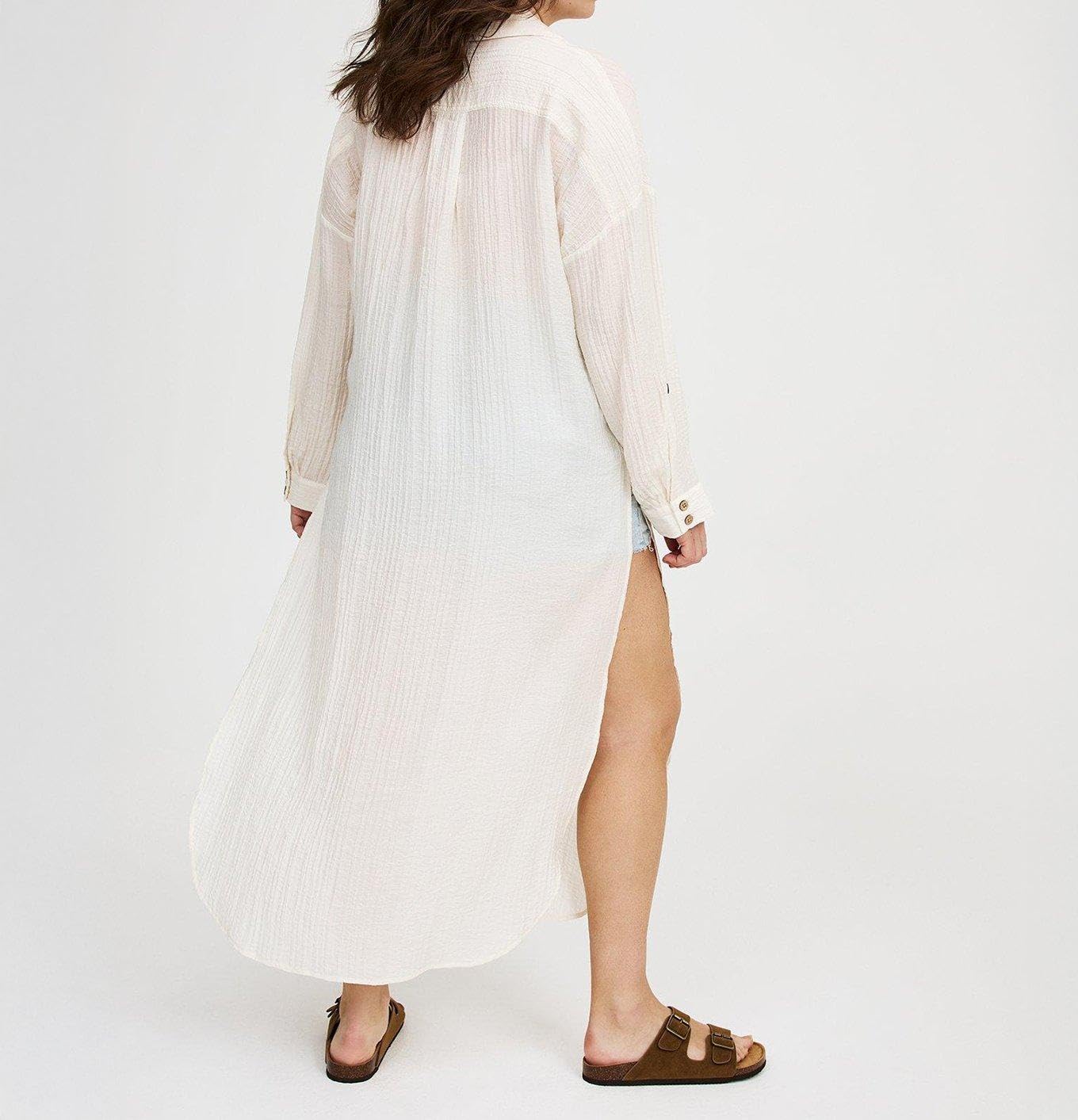 Torrid Women's Plus Size Button-Up Kimono Shirt