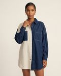 The Janus Two-Tone Shirtdress
