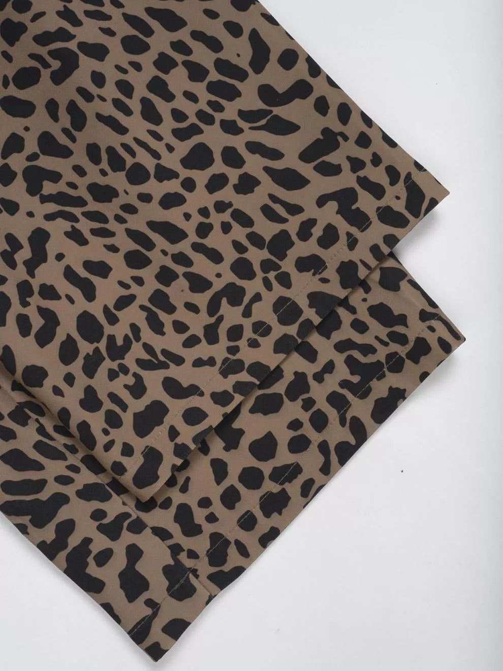 Women's Leopard Print Drawstring Wide Leg Pants Comfy Casual