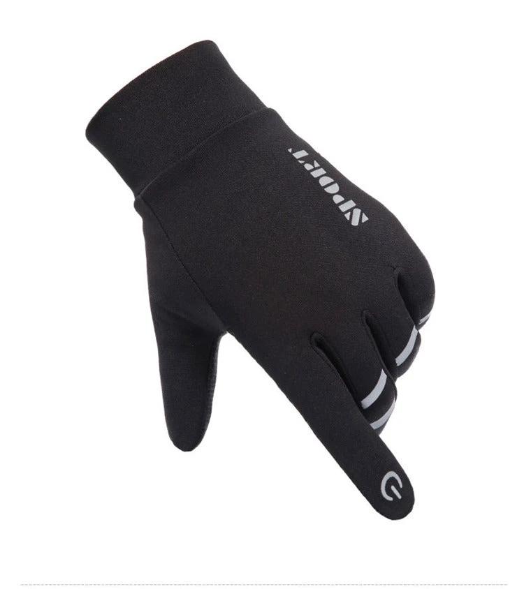 Reflective Velvet Warm Gloves For Men