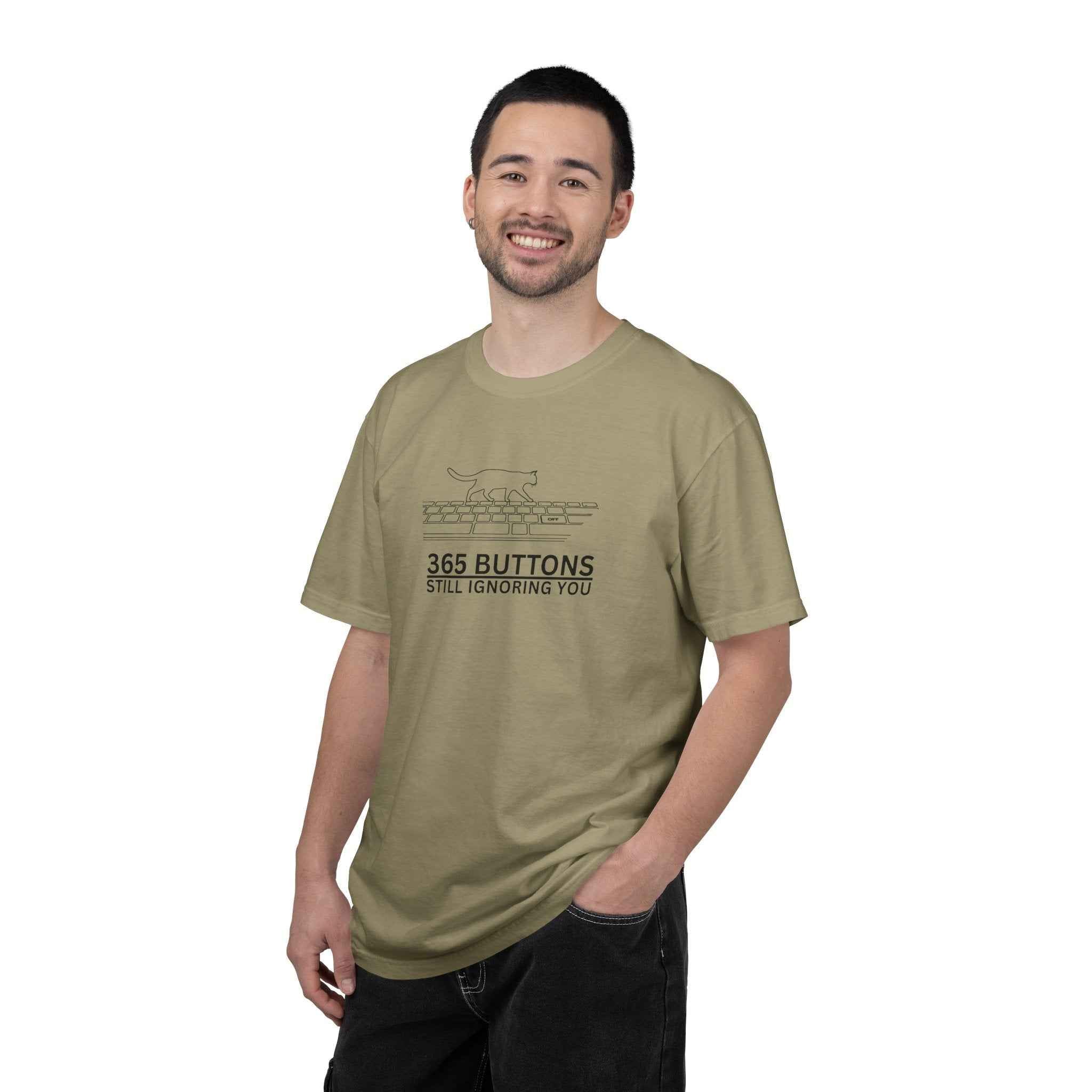 365 Buttons Still Ignoring You – Cat Keyboard T-Shirt