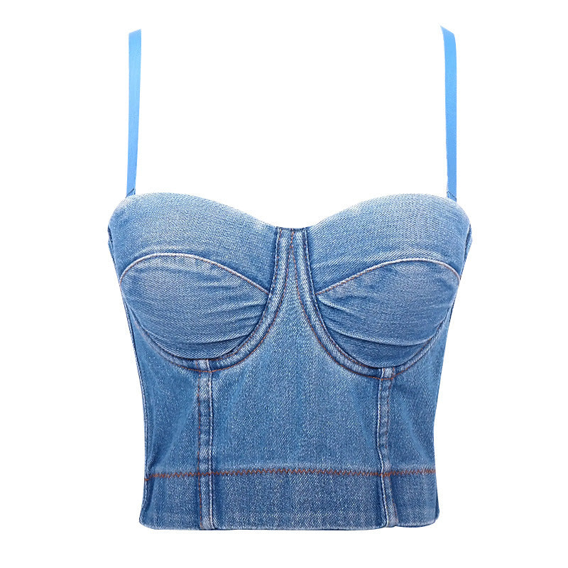 Women's Fitted Sexy Backless Inner Wear Bralette Outerwear