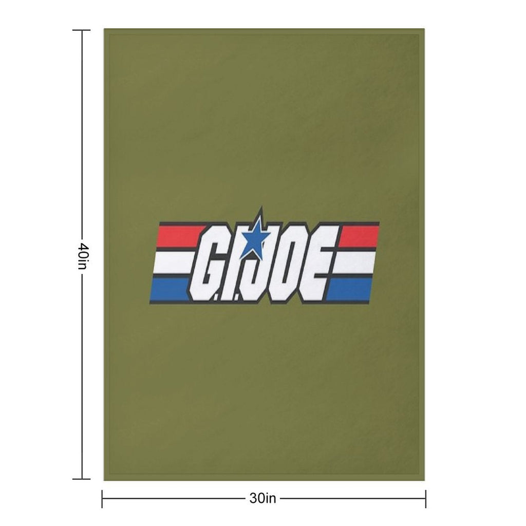 Gi Joe Logo Artwork Throw Blanket