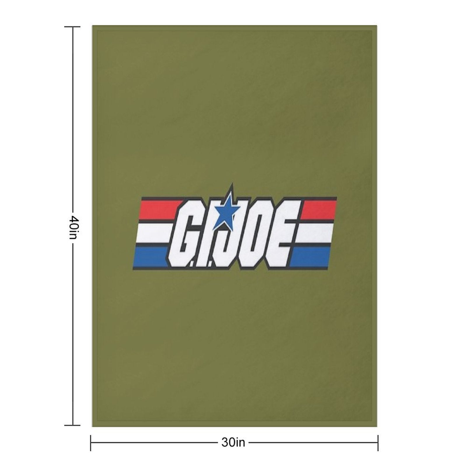 Gi Joe Logo Artwork Throw Blanket