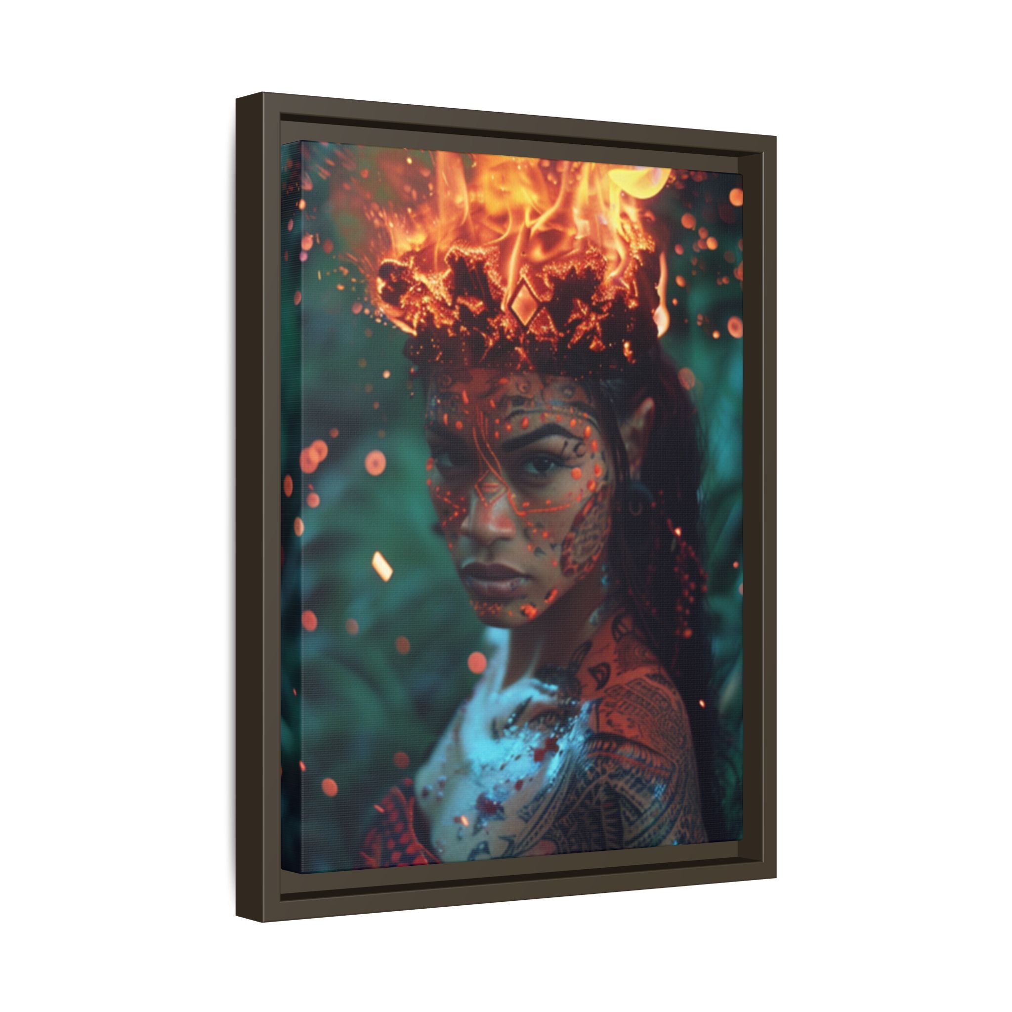 Tūtū Pele Aziza & Fae Matte Canvas Framed