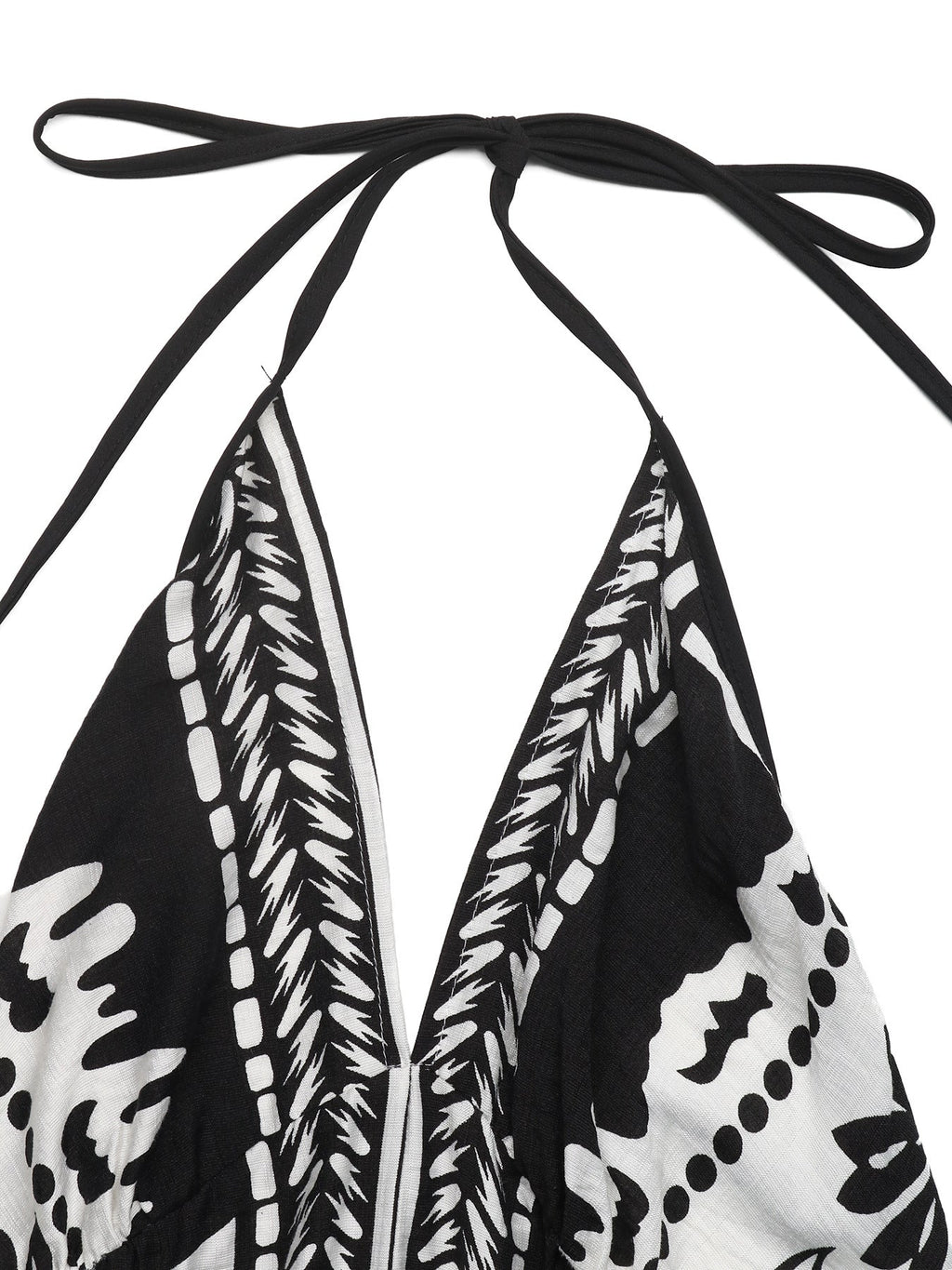 Printed Halter Neck Maxi Dress