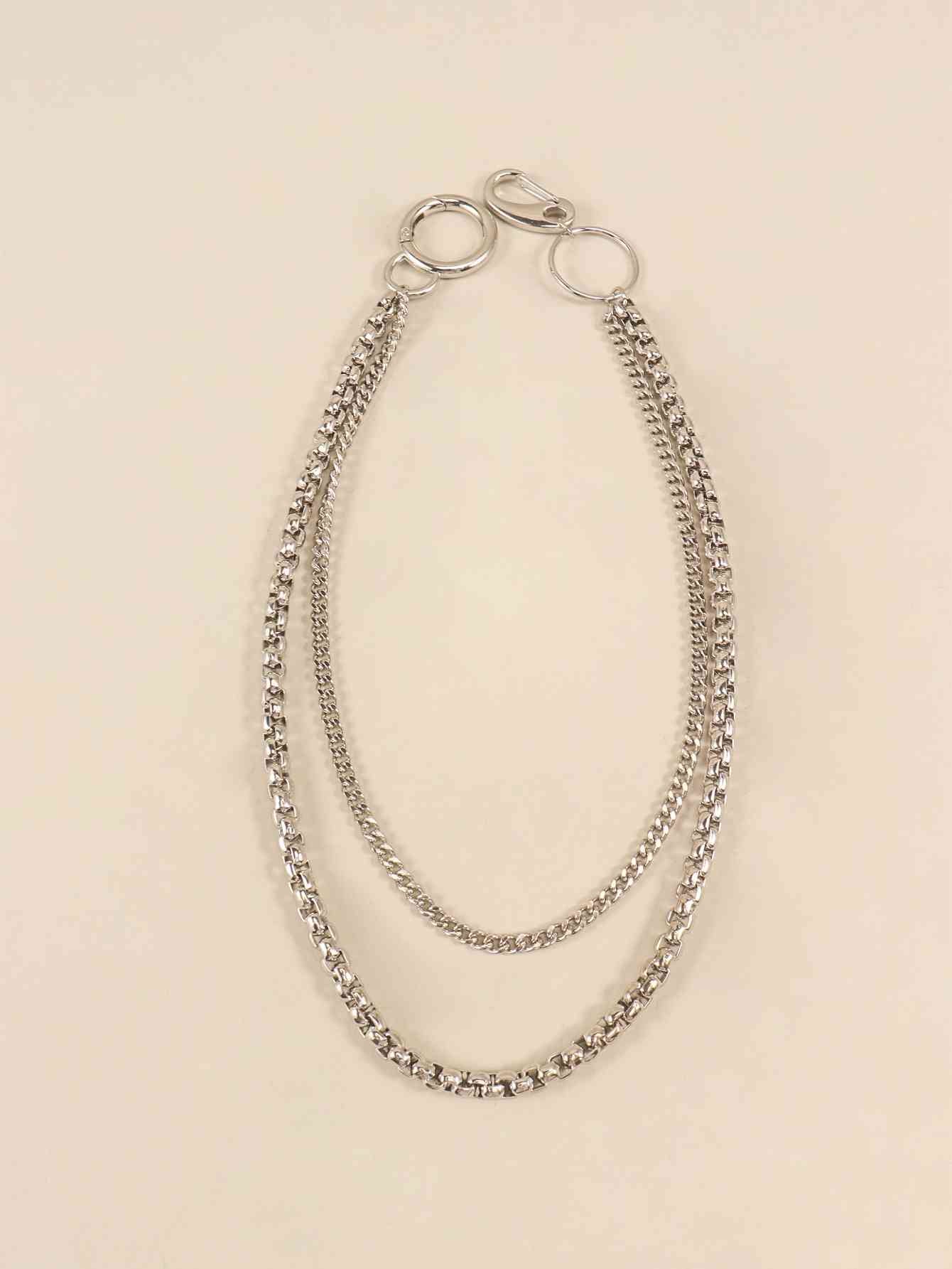 UrbanStyle Double-Layered Metal Chain Belt – Trendy Accessory for Outfit Elevation See size chart under “more details”
