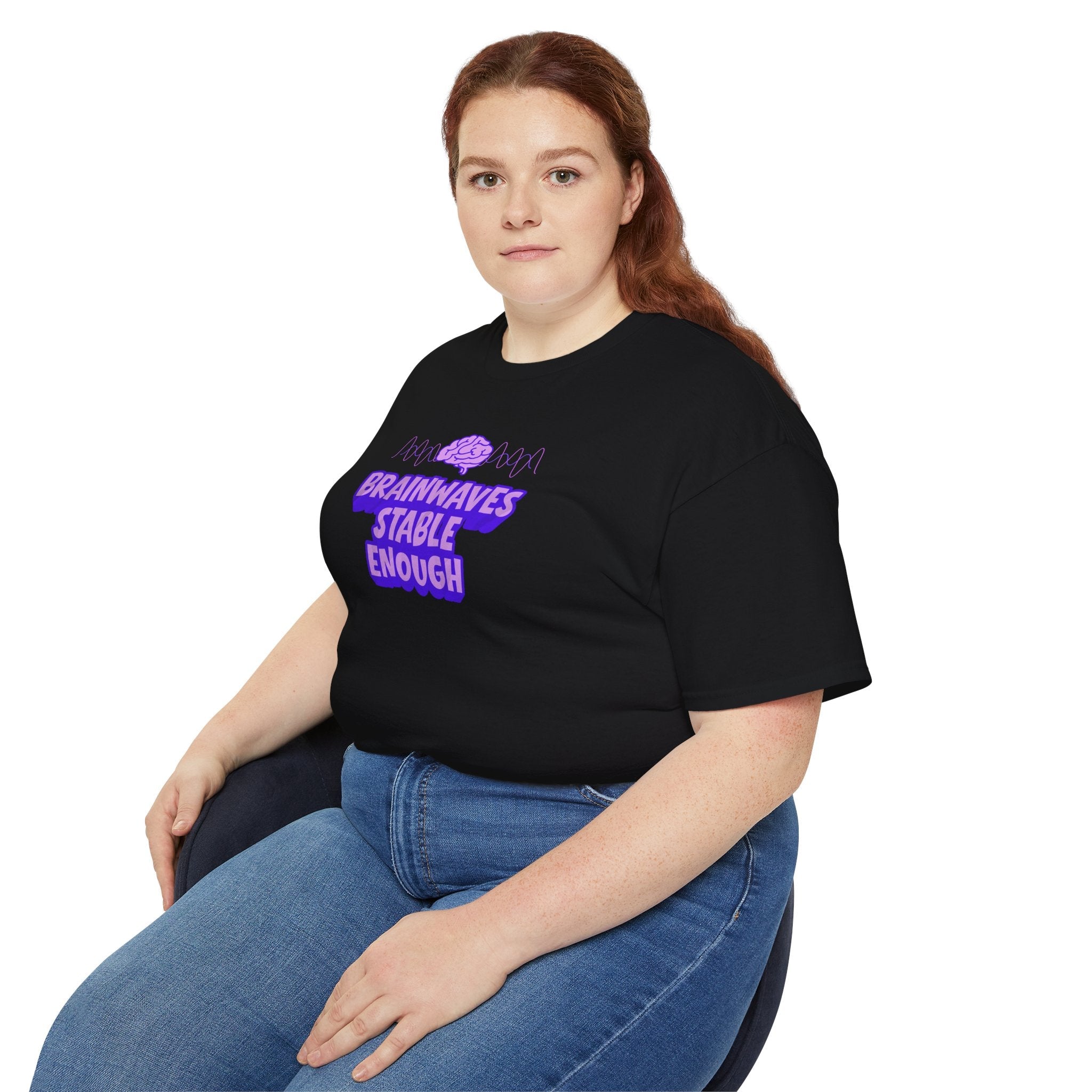 Brainwaves Stable Enough Unisex Heavy Cotton Tee