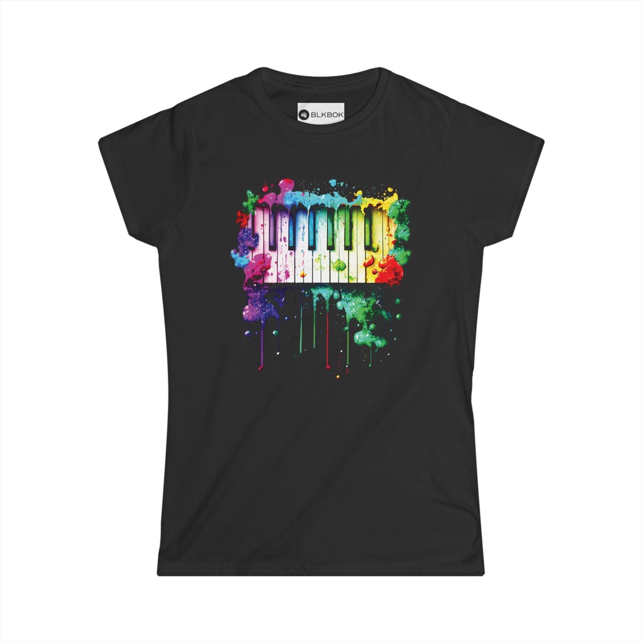 BLKBOK Piano Key Splatter T-Shirt Women's Tee