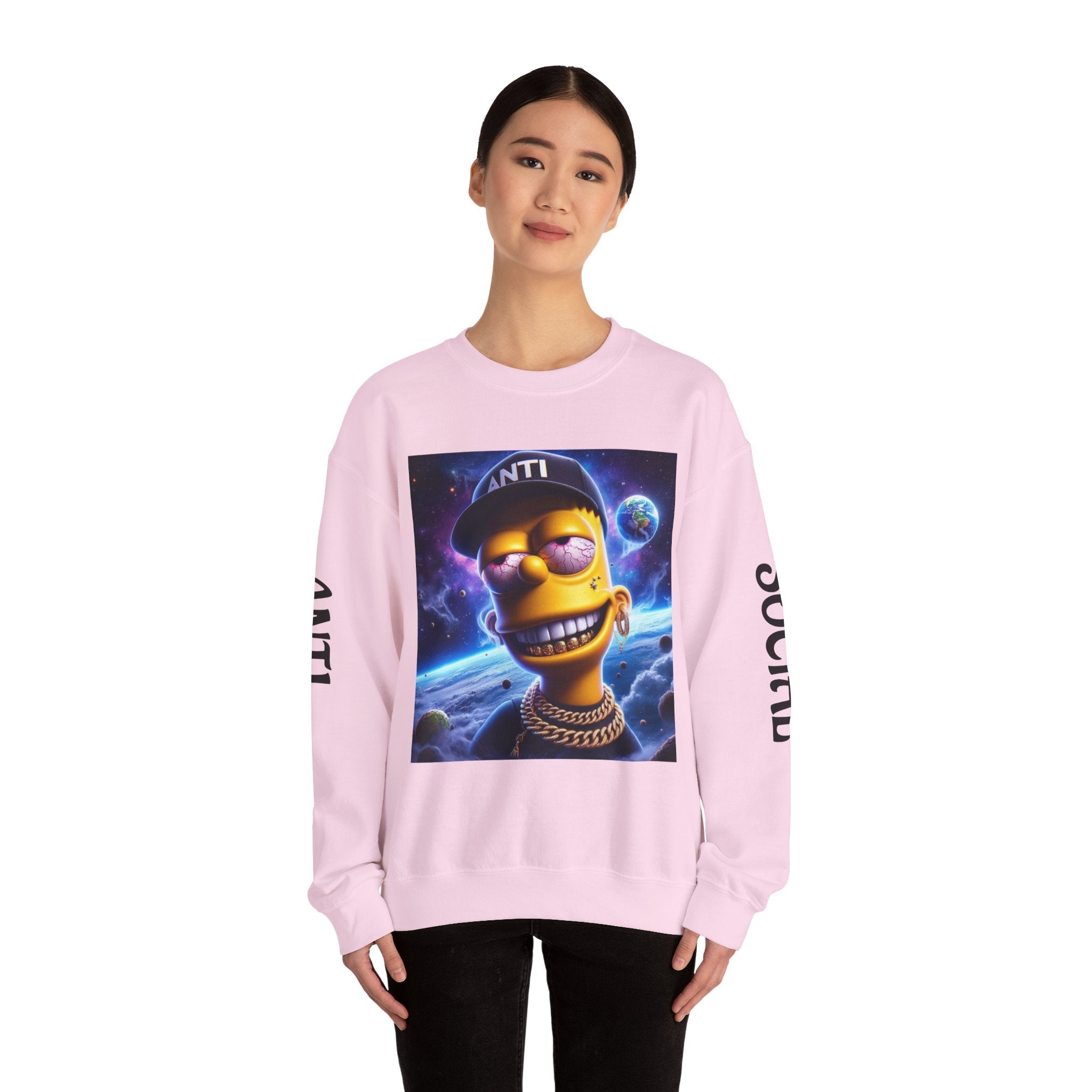 “Anti Social” Heavy Blend™ Crewneck Sweatshirt