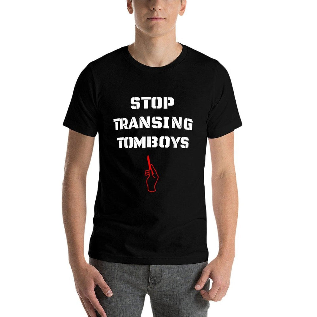 Stop Transing Tomboys Funny LGBT  Eco-friendly Material T-Shirt
