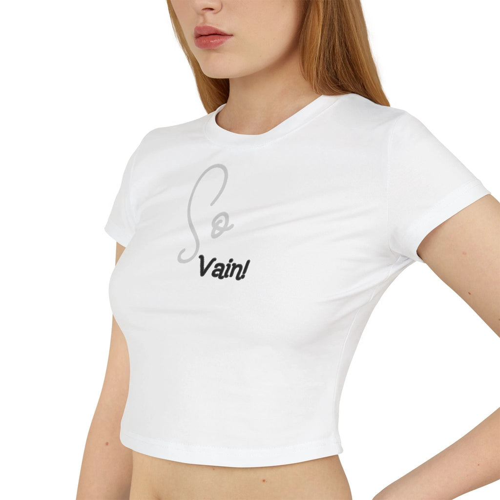 So vain Women's Crop Tee