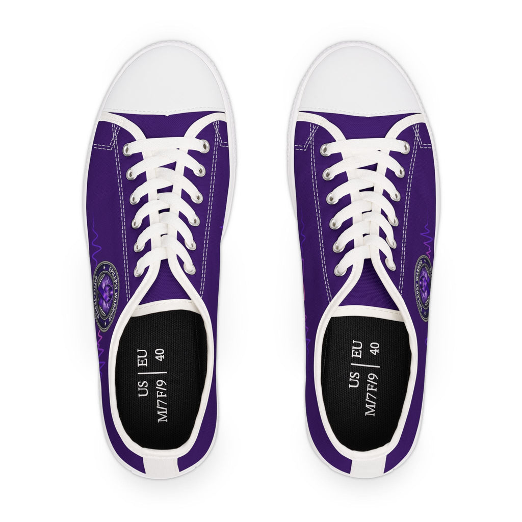 Epilepsy Warrior – Purple Awareness Low Top Sneakers