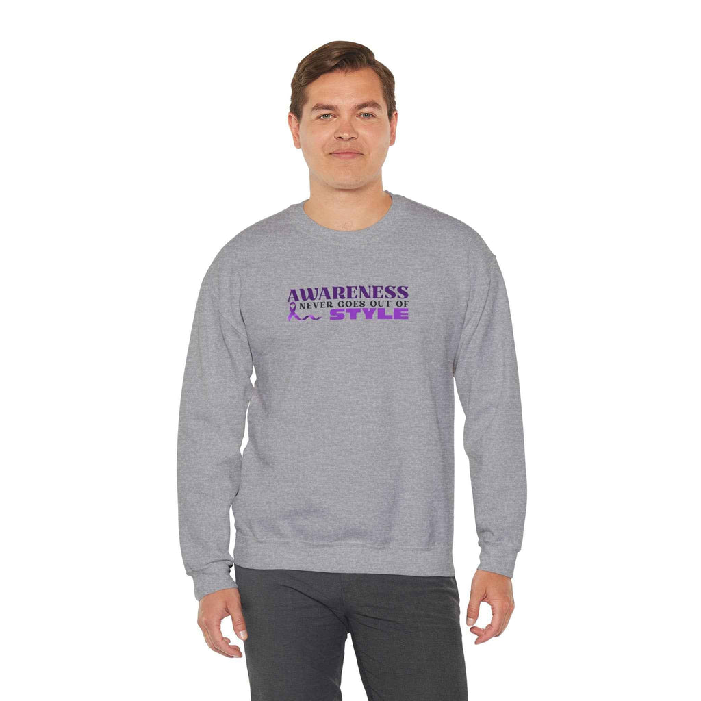 “Awareness Never Goes Out of Style” Embroidered Sweatshirt