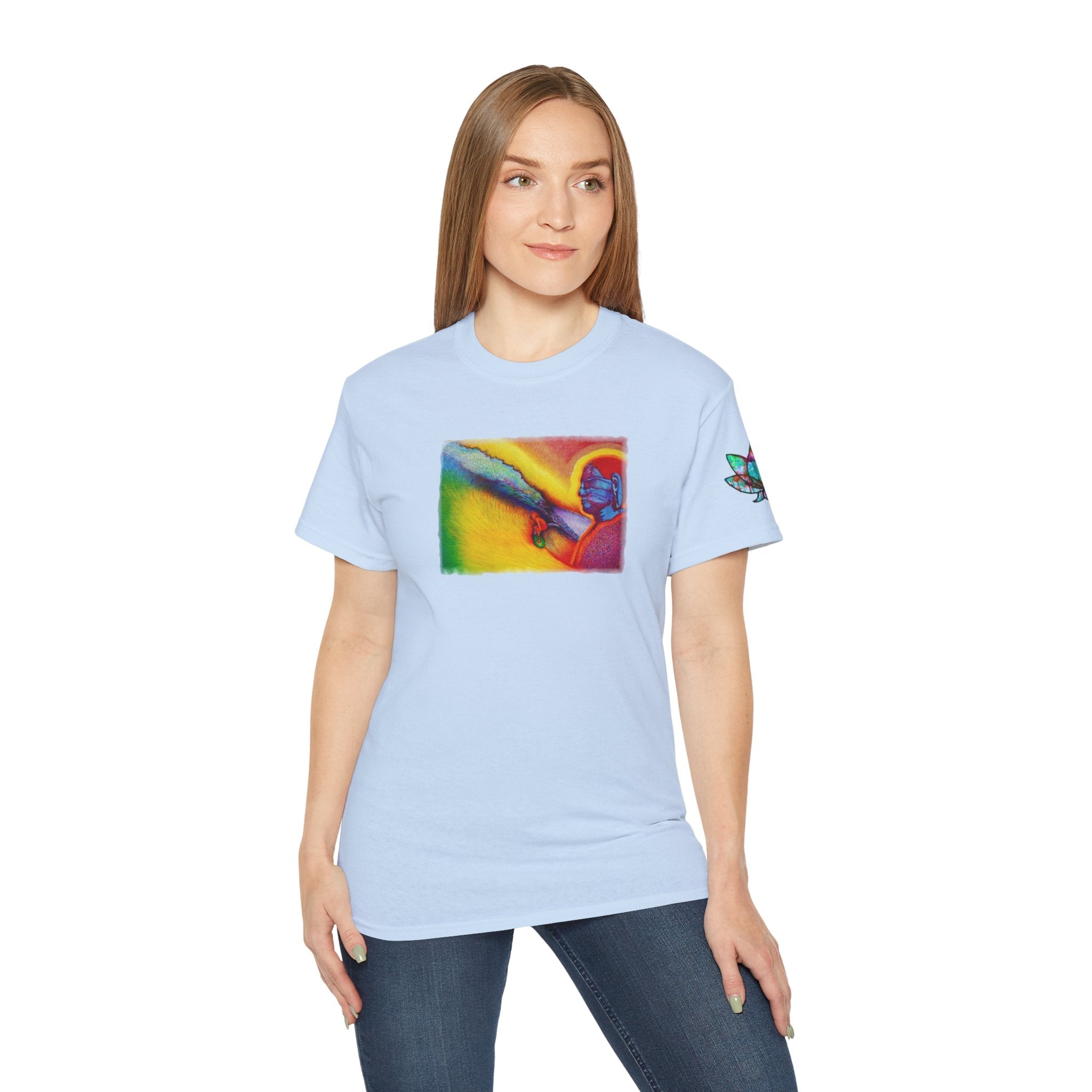 Surf is My Buddha Tablet Print Unisex Ultra Cotton Tee