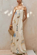 Bohemian Maxi Dress with Pockets - Stylish Cami Design