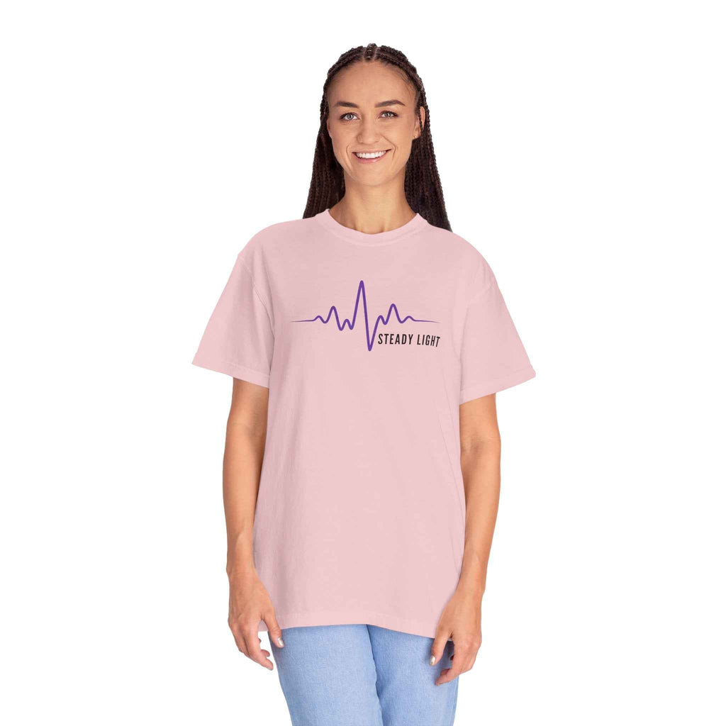 Steady Light EEG Wave T-Shirt – Minimal Epilepsy Awareness Graphic Tee