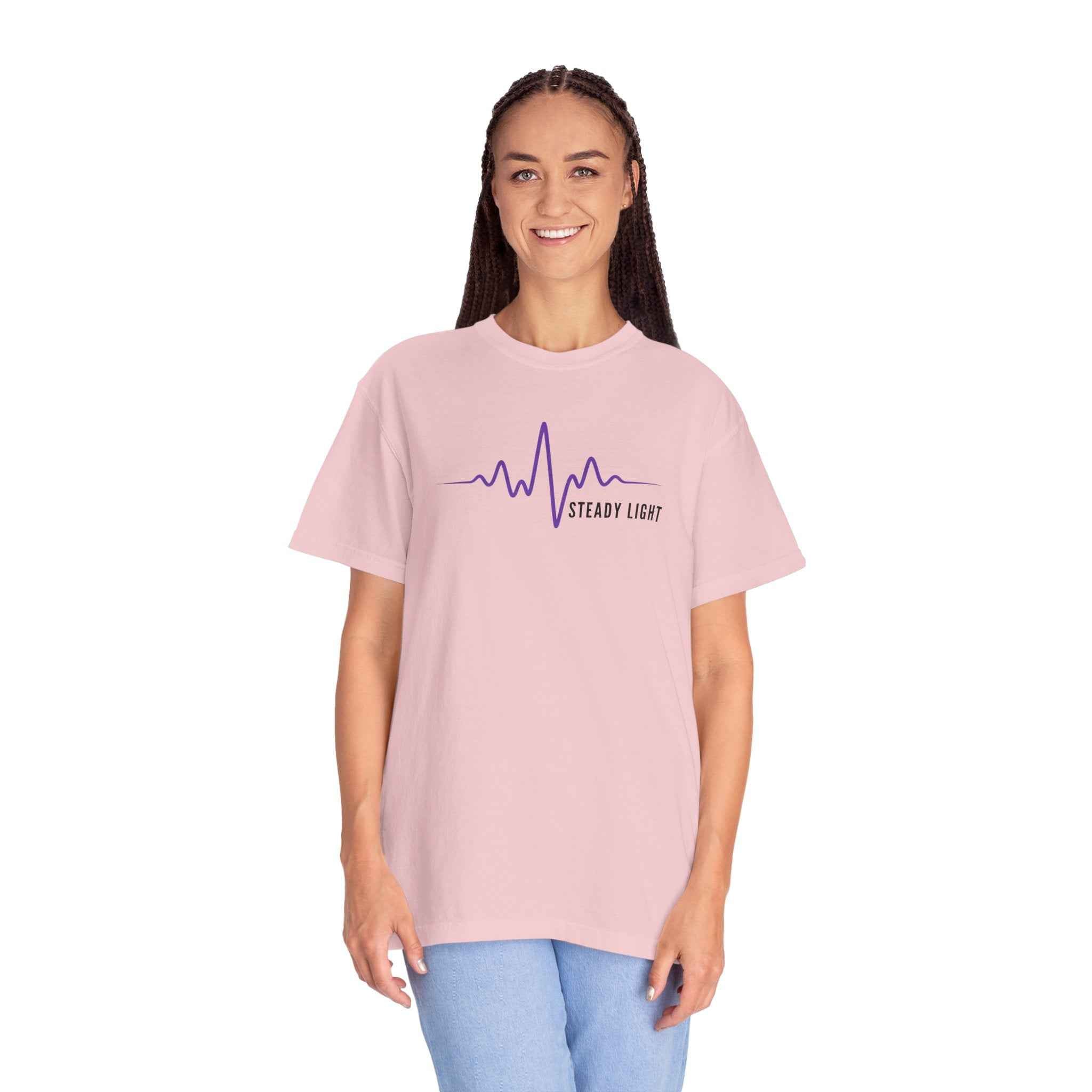 Steady Light EEG Wave T-Shirt – Minimal Epilepsy Awareness Graphic Tee