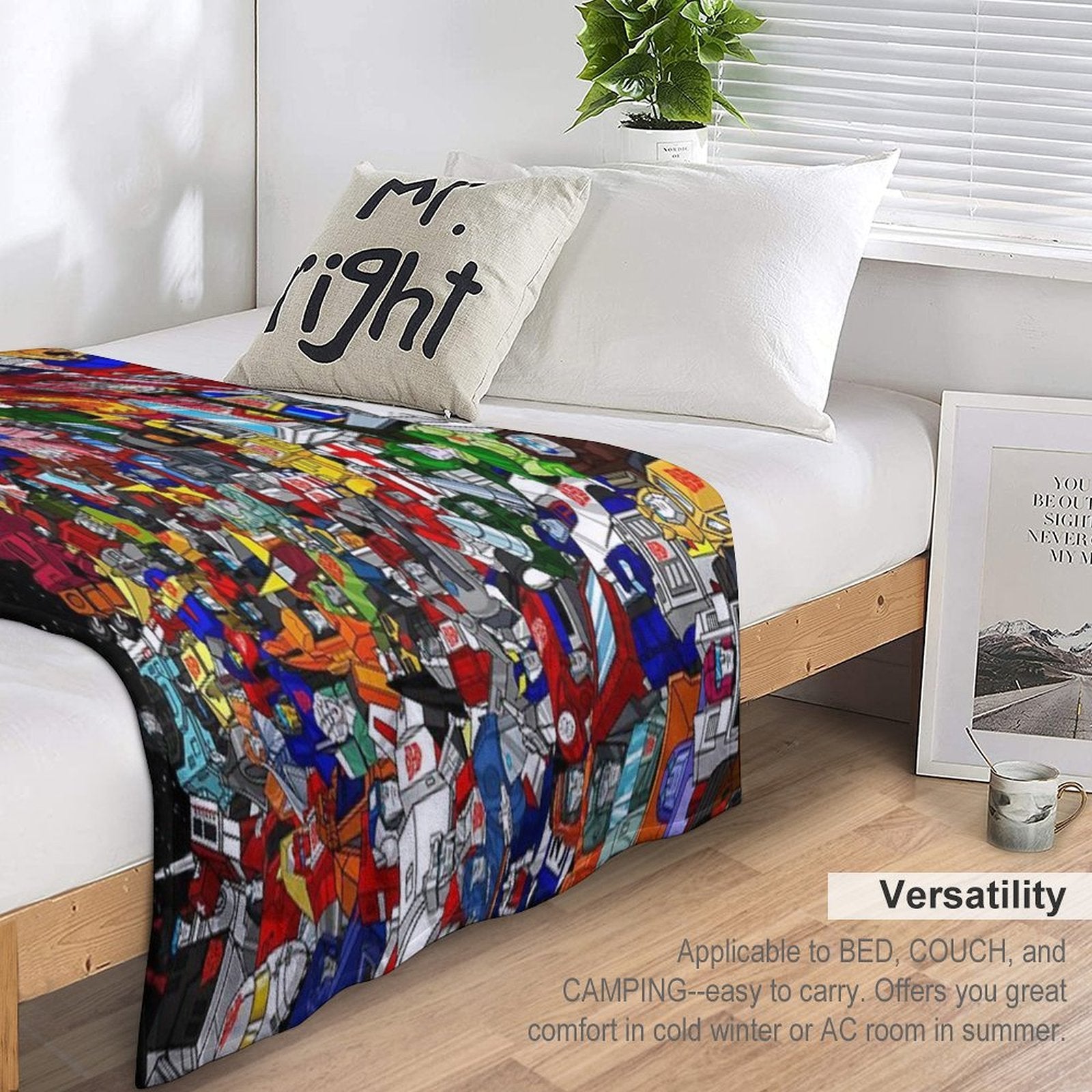 2022 Updated G1 Autobots Poster Throw Blanket