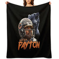 Walter Payton  Vintage Chicago Bears Fan Design T-Shirt Throw Blanket