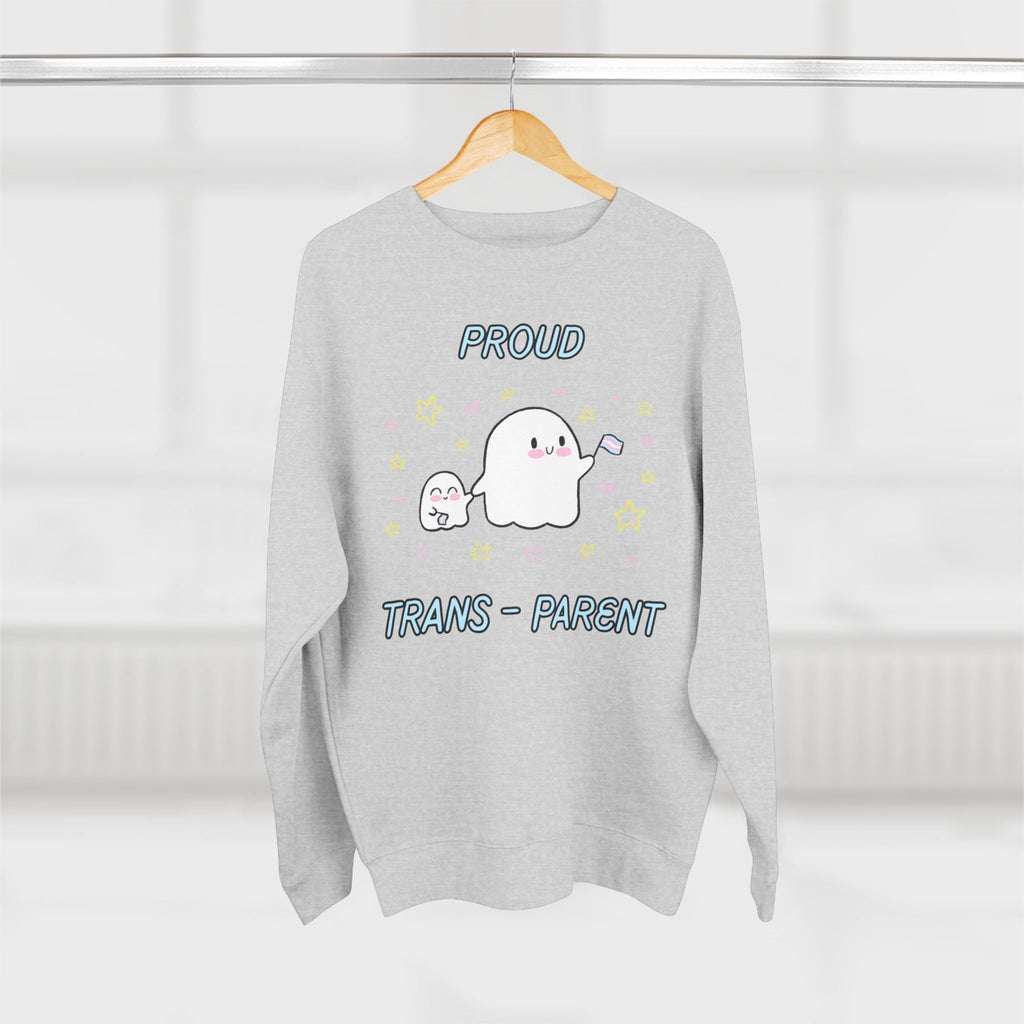 Proud Trans-Parent Unisex Crewneck Sweatshirt for LGBTQ+ Support