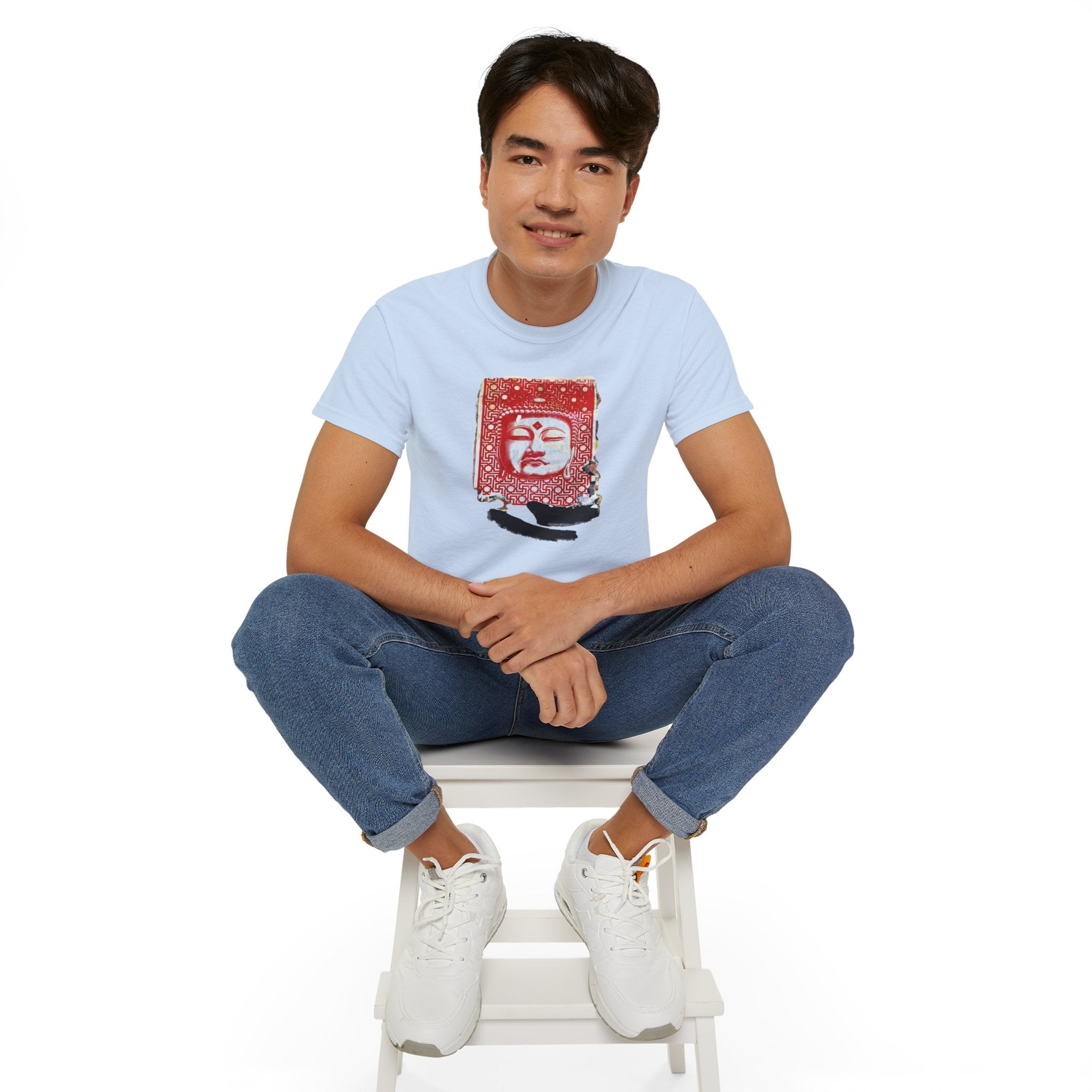 Fine Art Buddha Tablet Print Unisex Ultra Cotton Tee