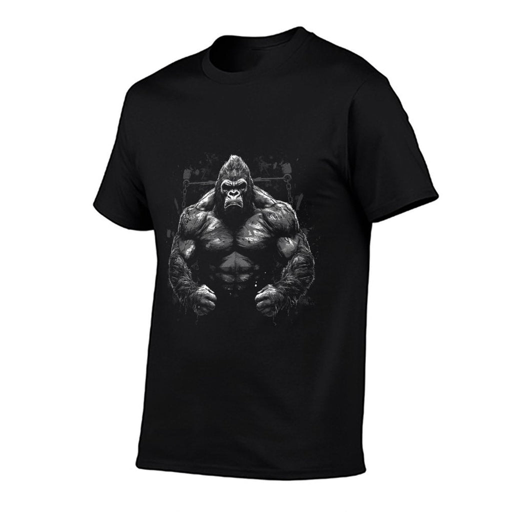 Gorilla Face Angry Growling Scary Silverback Gorilla  Moisture-wicking T-Shirt