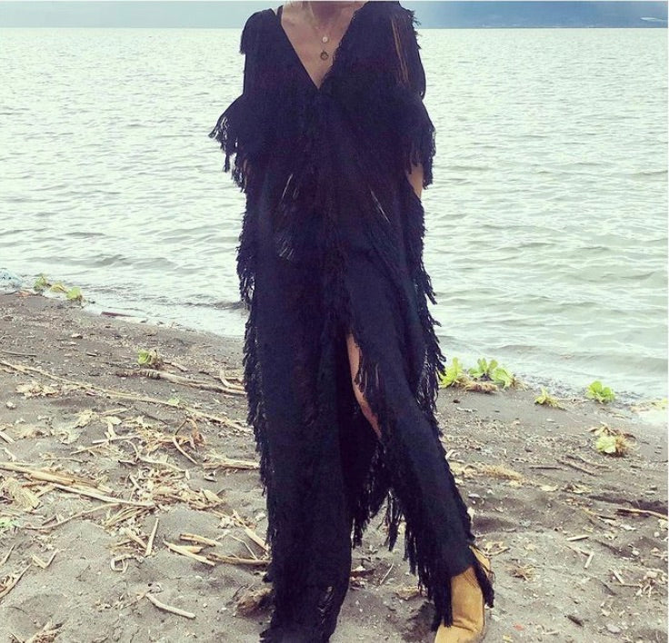 Handmade Beach Maxi Dress "LISA" Swim Cover-Up