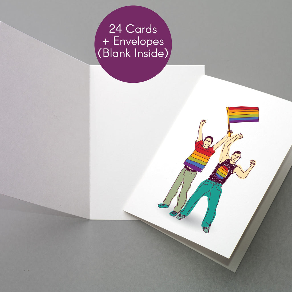 Gay Pride Greeting Cards, Set of 24