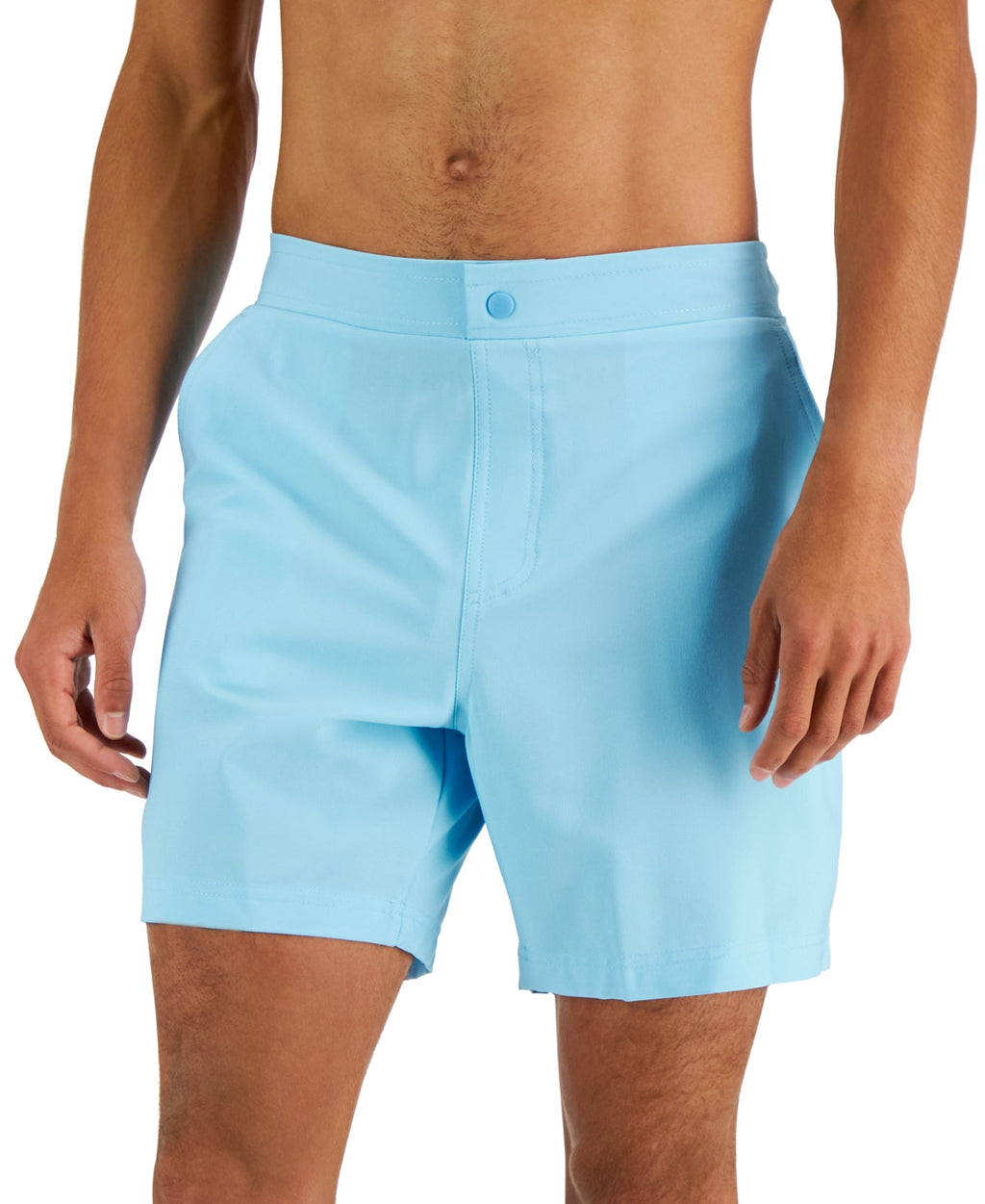 Club Room Size L Blue MENS 7" Inseam Swim Trunks NWT