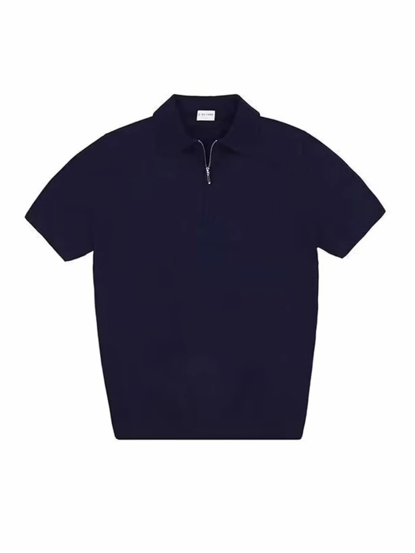 Men's Plus Size Quarter Zip Short Sleeve Polo