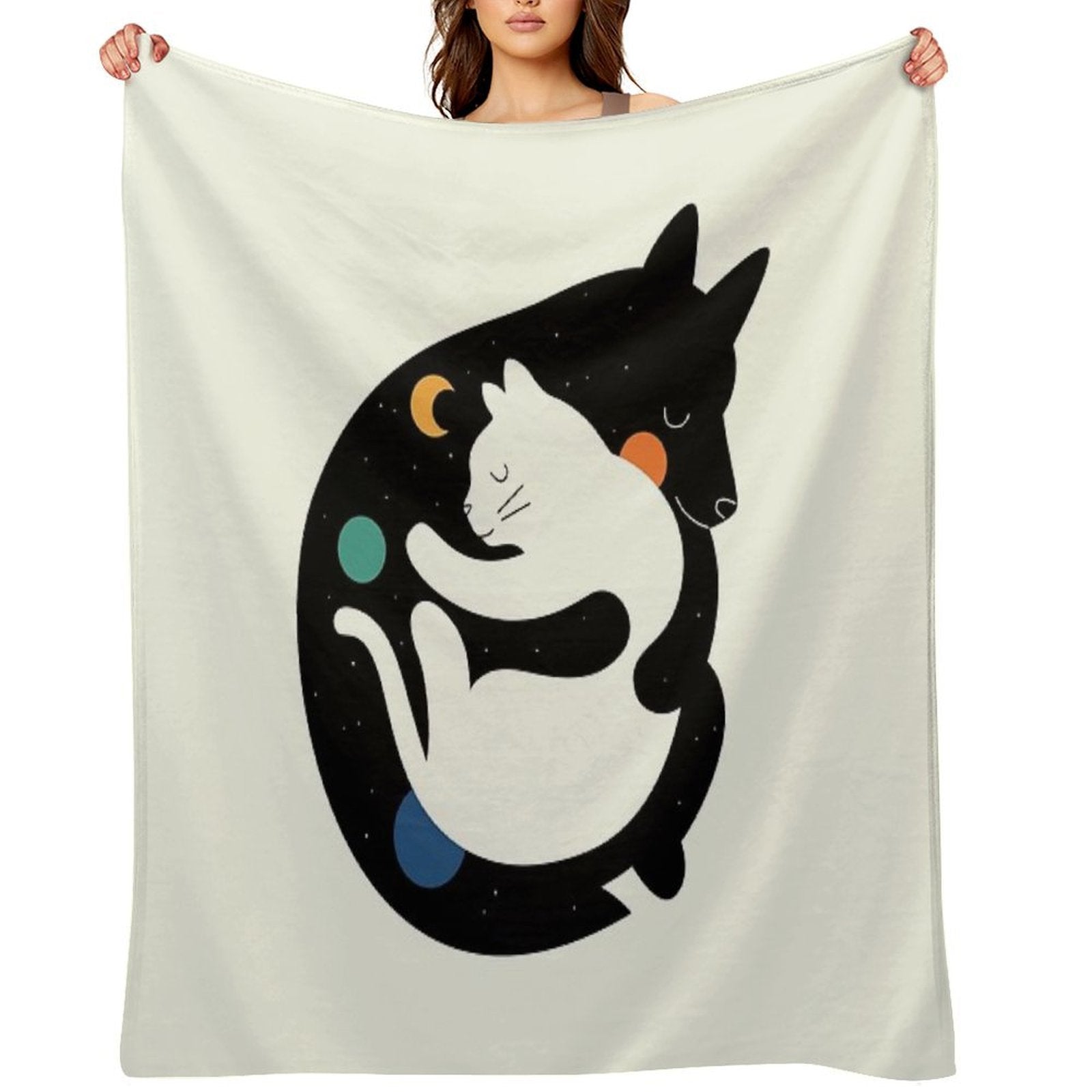 More Hugs Less Fights Throw Blanket