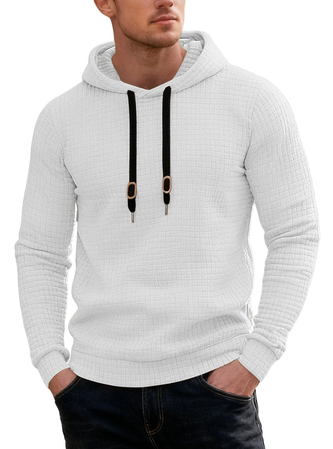 Men's Casual Long-sleeved Hooded Sweatshirt