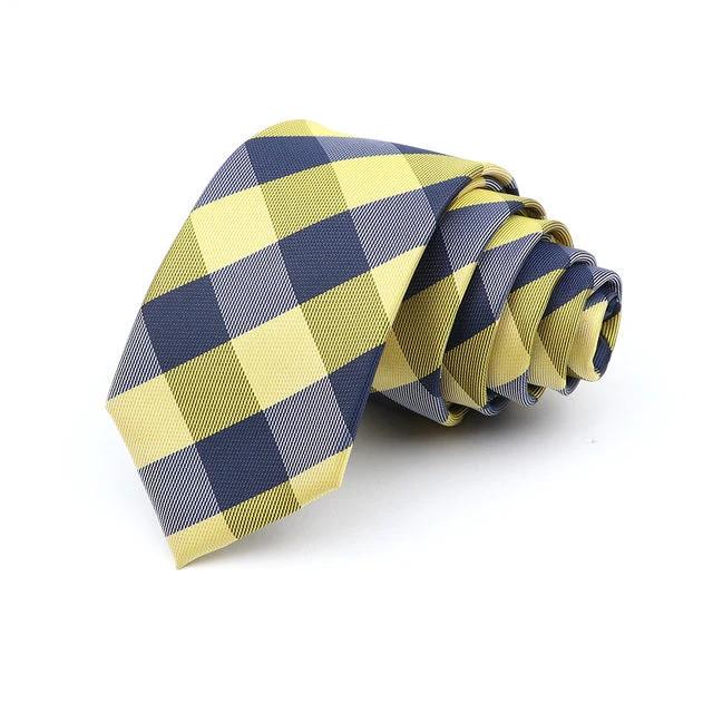Men's 6cm Casual Ties Skinny Tie Fashion Polyester Plaid