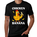 Chicken Banana Meme Cartoon Humor  Tagless Design T-Shirt