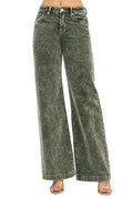 RISEN Full Size High Rise Wide Leg Corduroy Jeans Plus Size