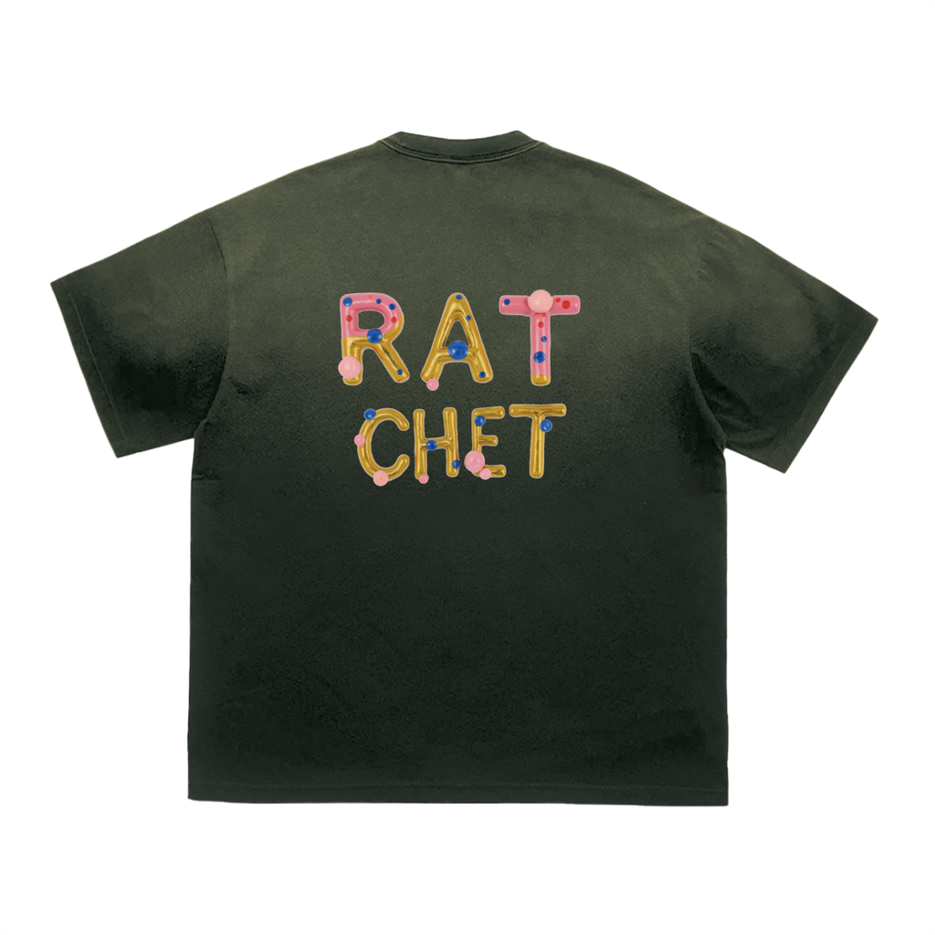 Ratchet Bunneez Deux Vintage Washed Tiger Stripes Dyed Gradient T-Shirt