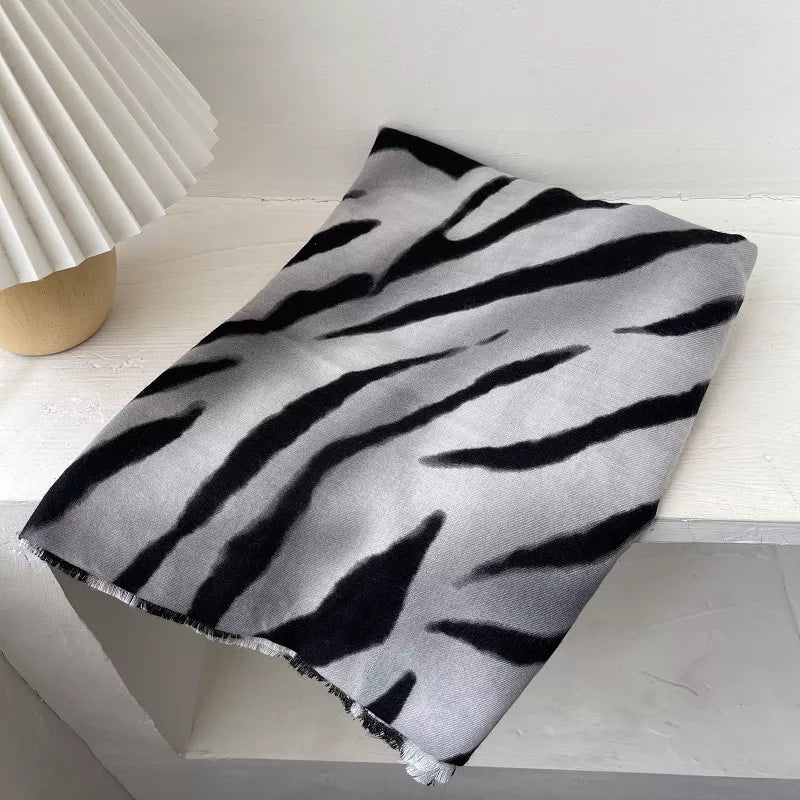 Zebra Print Lightweight Scarf - Versatile