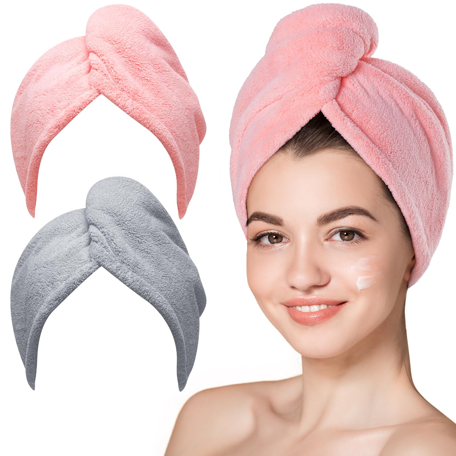 Hicober Microfiber Hair Towel