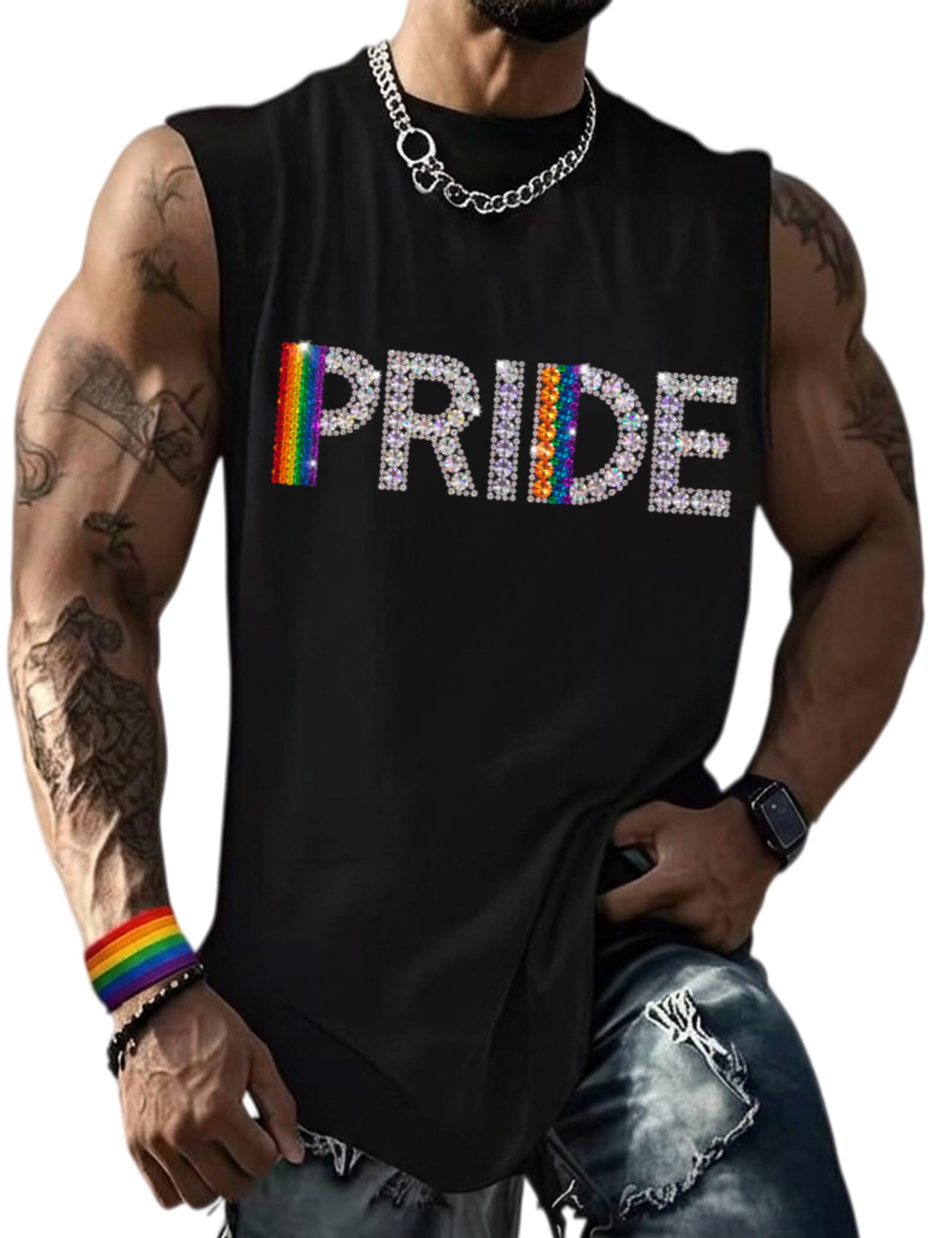 Be You Tank Pride Men Shirt Rainbow Graphic Shirts Letter Print Casual Short Sleeve Tees Tops