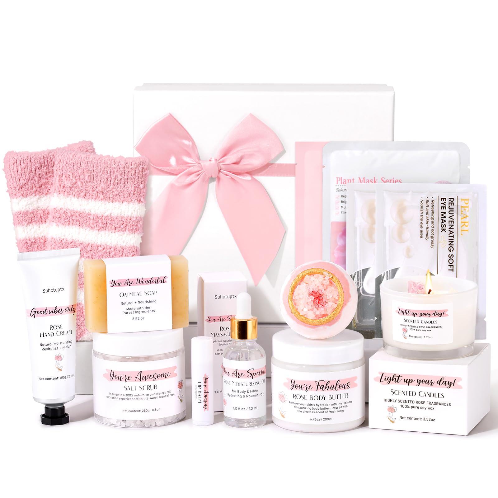 Spa Gifts for Women, Home SPA Kit Bath Set Self Care Package