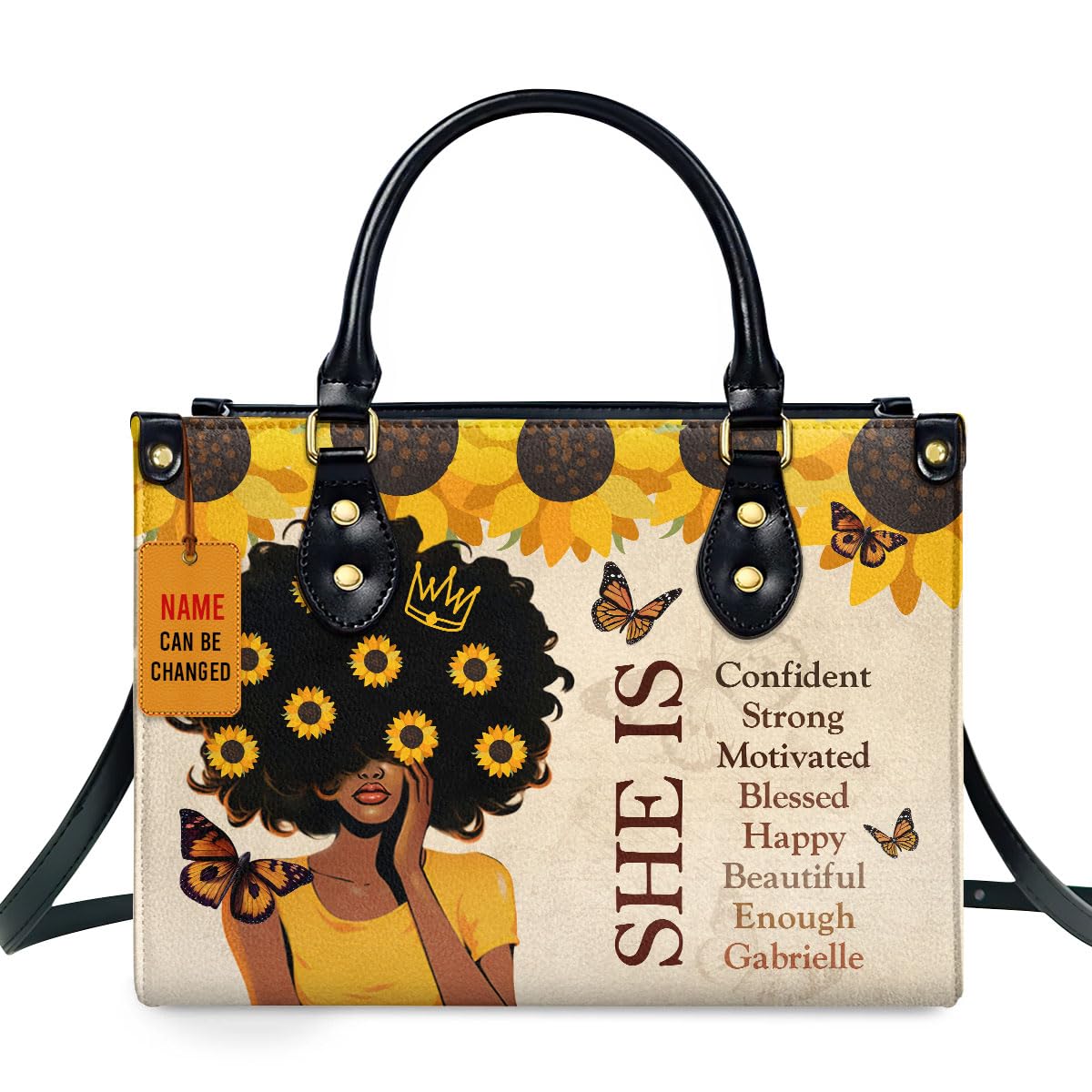 Sistabag Personalized Leather Handbag For African American - Christmas Gifts For Women For Black Women