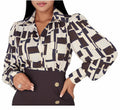 Blouses for Women Dressy Casual Colorful Long Sleeve Shirt Floral Print Tops Loose Collar Sexy T-Shirts Fashion 2023