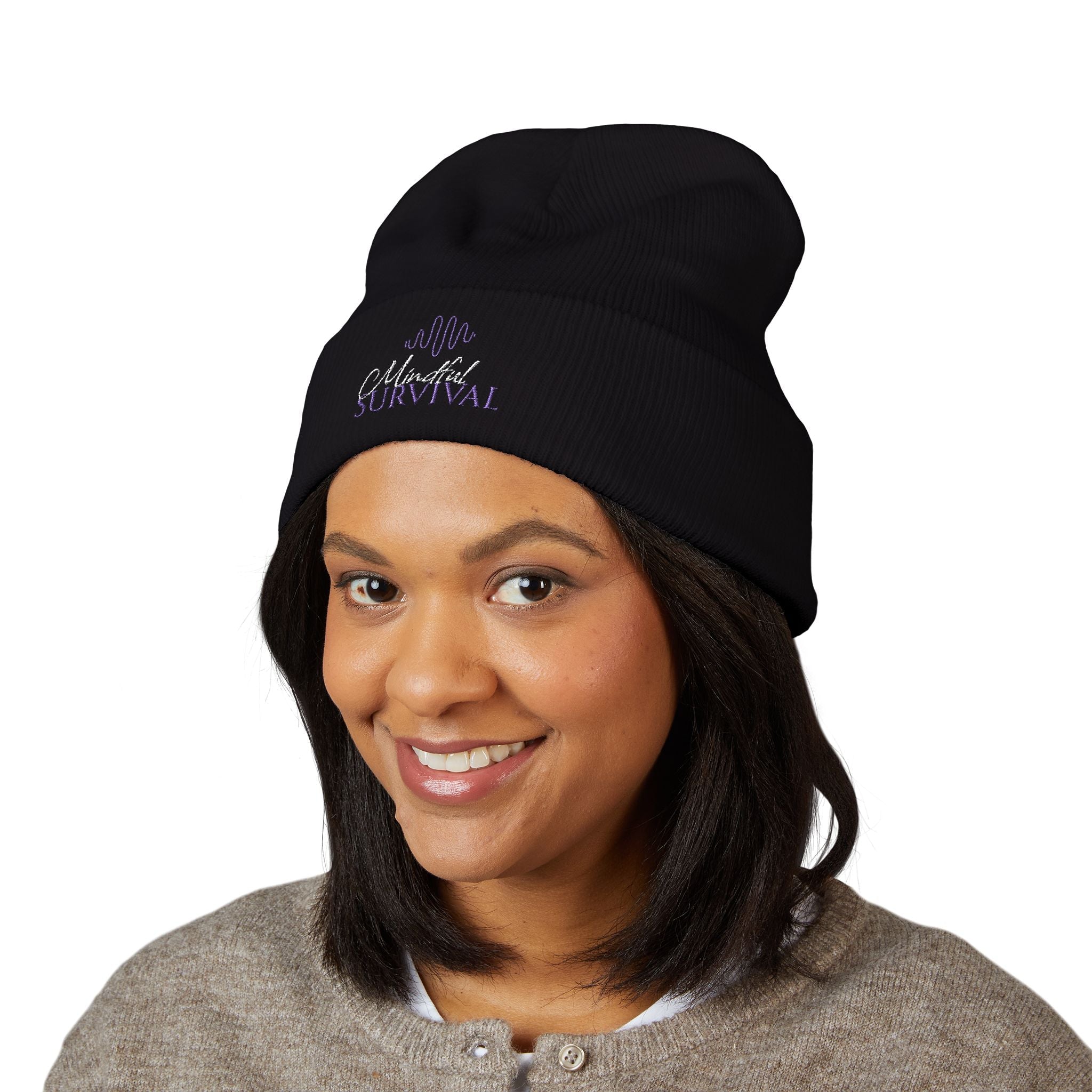 Mindful Survival Epilepsy Awareness Beanie