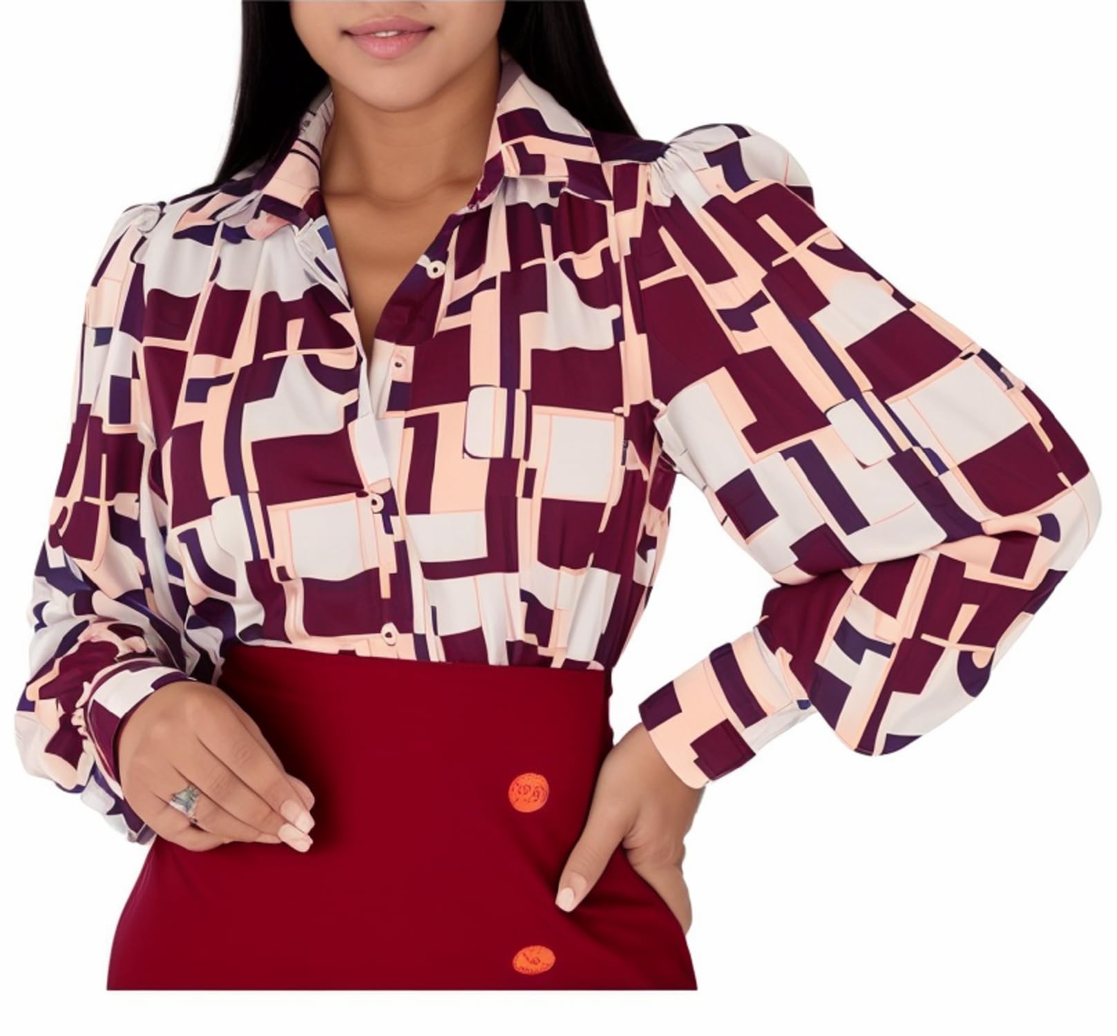 Blouses for Women Dressy Casual Colorful Long Sleeve Shirt Floral Print Tops Loose Collar Sexy T-Shirts Fashion 2023