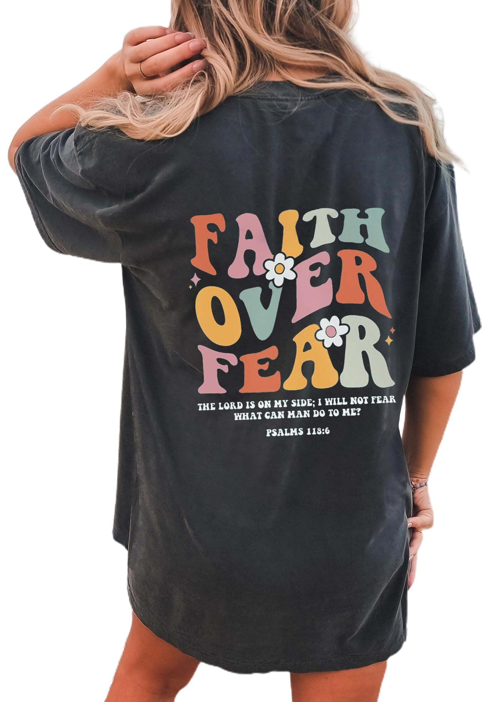 CSDAJIO Women's Trendy Oversized T Shirt Graphic Tee Crewneck Short Sleeve Loose Cute Going Out Summer Tops